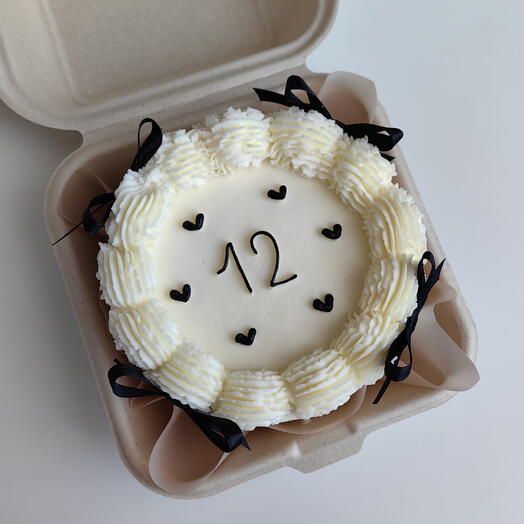 Бенто-торт в стиле ламбет с бантиками на день рождения, Happy Birthday, для девочки, девушки, женщины, жены, любимой, подруги