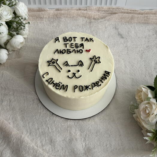Бенто торт с котиком