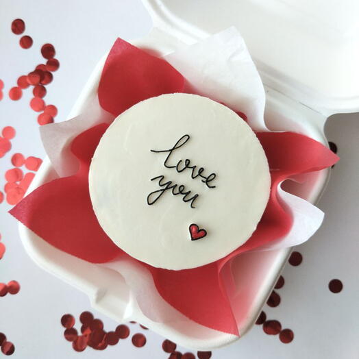 Бенто-торт love you люблю тебя любимому любимой