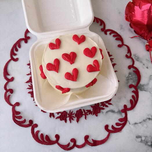 Бенто торт сердца на день влюбленных