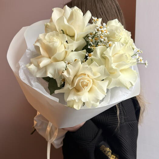 Дуо ромашки (французская роза,матрикария)