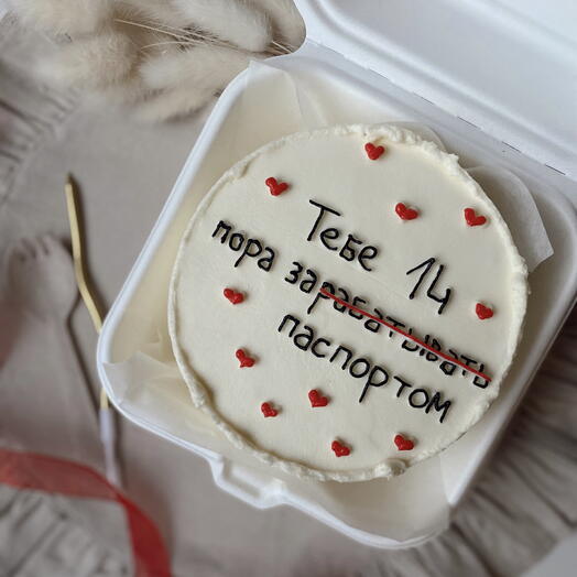 Бенто торт на 14 лет
