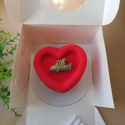 Муссовый бенто сердце ЛЮБАЯ НАДПИСЬ ИЗ ШОКОЛАДА