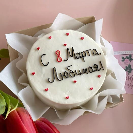 Бенто тортик на 8 марта 🌼