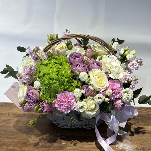 Корзина с цветами garden lux