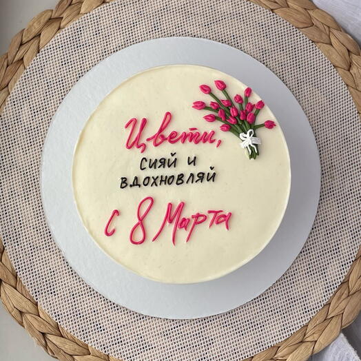 Бенто торт L, 1000гр на 8 марта