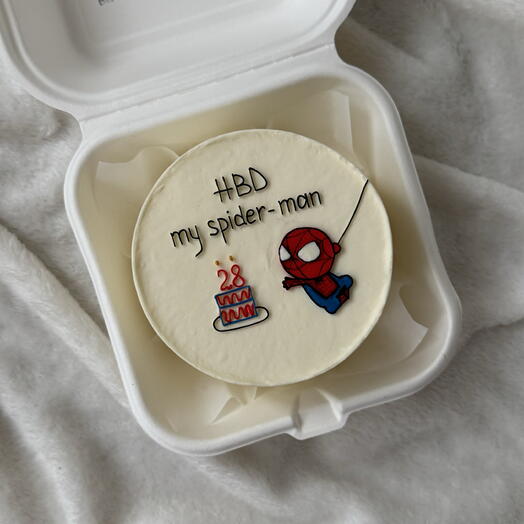 Бенто-торт парню на день рождения«HBD my Spider-Man »
