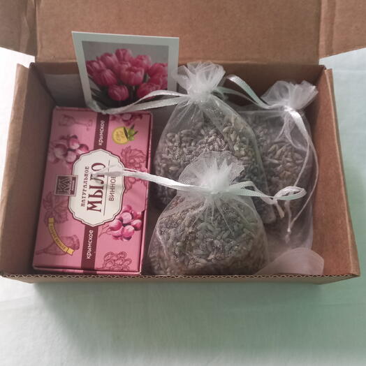 Подарочный набор аромасаше из лаванды