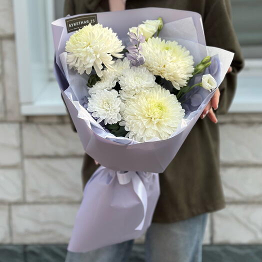 Букет с хризантемой Магнум 🌸