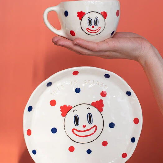 Набор из посуды ручной работы «this is cringe на день рождения другу/подруге