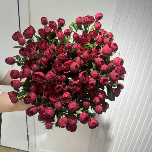 Моно Букет Из Кустовой Розы (17шт)