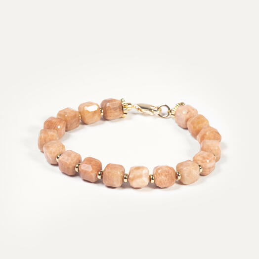 Браслет Флокс Солнечный камень 14K 21 см (BRA1125)