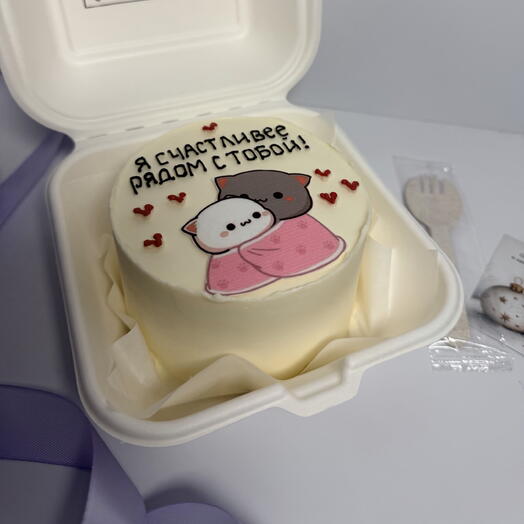 Бенто торт девушке, с котиками