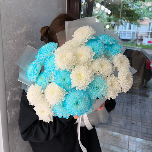 Букет из хризантемами «Дофамин» от XOFLOWERS