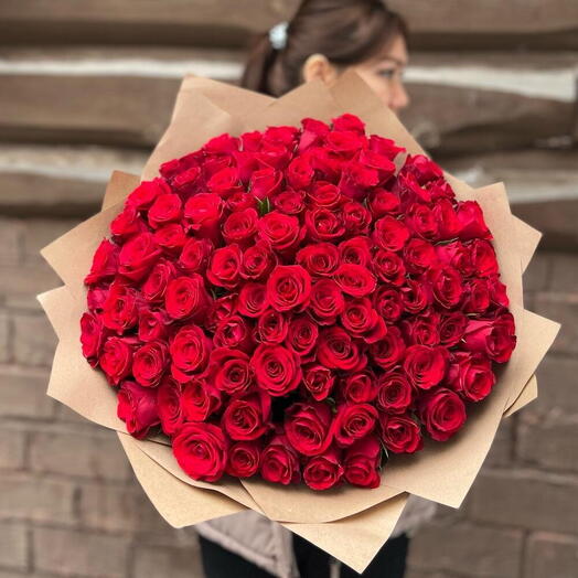 Букет из 101 кенийской розы 🌹