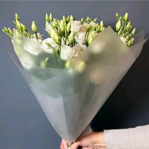 Букет из 9 белых эустом