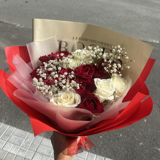 Моно букет из роз