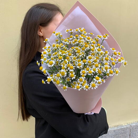 Монобукет комплимент ромашки кустовые