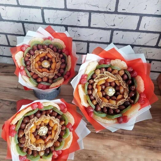 Полезный вихрь♥️Три букета с сухофруктами 😍Сухофрукты Букет на 1 Сентября 🍁 Учителю