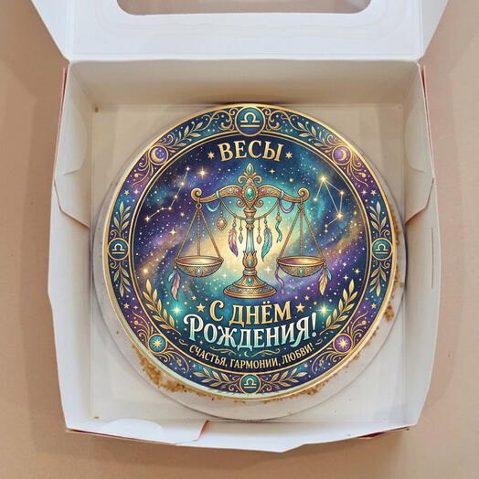 Бенто торт 14 см Макс знак зодиака Весы гороскоп звезды день рождения