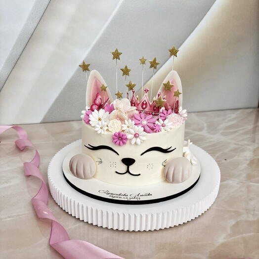 Детский торт Красный бархат с клубникой для милой девочки🌸🍓