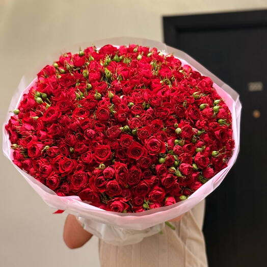 Кустовая Роза красная