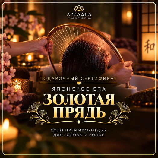 СПА-программа для головы и волос "Золотая прядь" (подарочный сертификат)