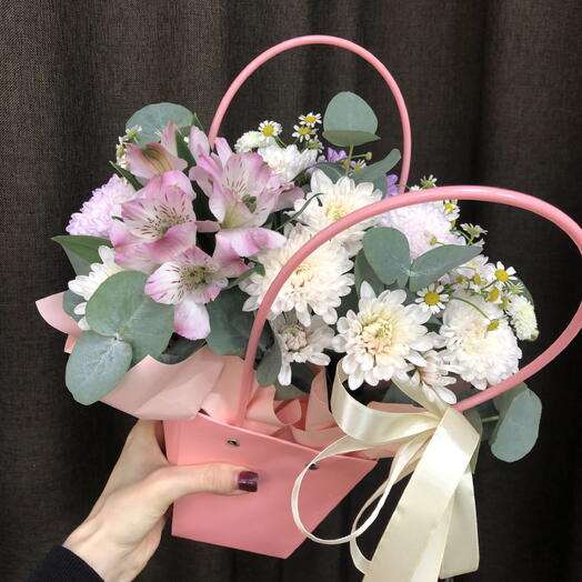 Композиция с цветами «Цветочная поляна» 🌸💖