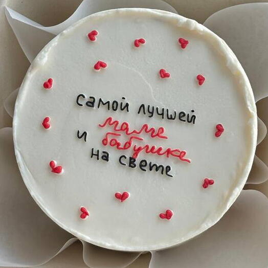 бенто торт на день рождения, тортик на праздник, мини-торт для мамы, бабушке, День матери