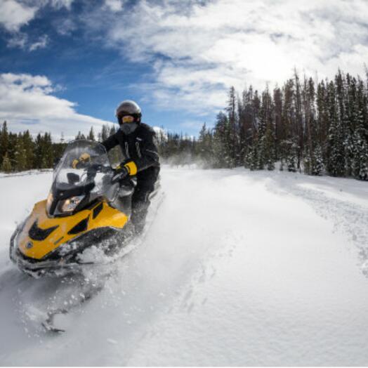 Snowmobiling for 1-2 people
