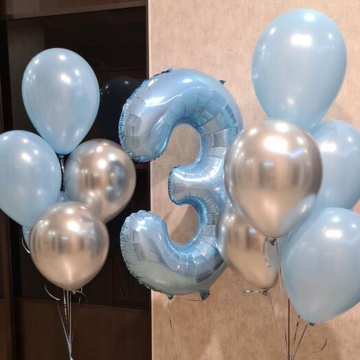 Globos de cumpleaños con números