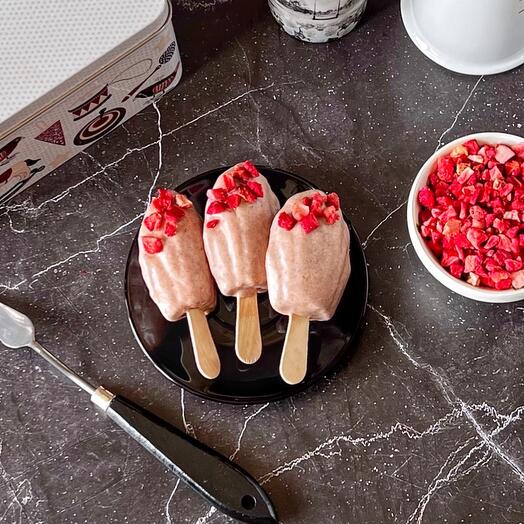 Мадлен клубника с малиной пирожное 8 шт