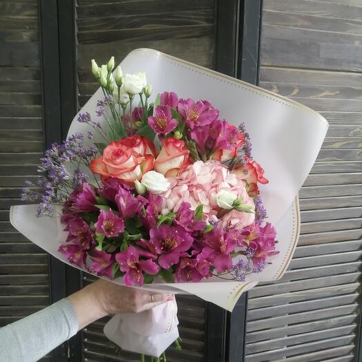 Bouquet with alstroemeria