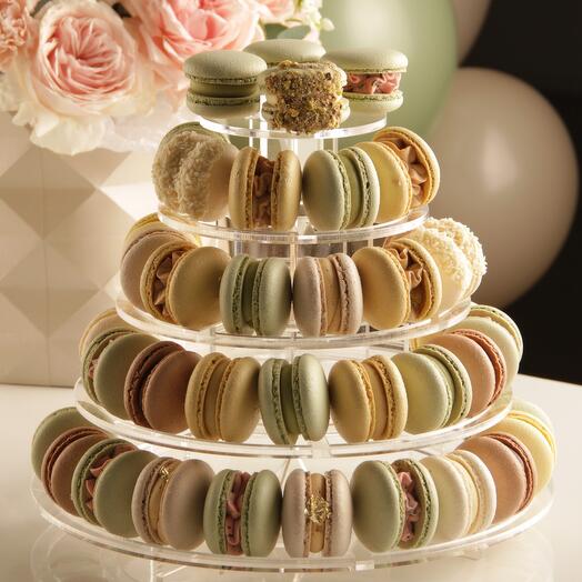 Festive candy bar of pasta