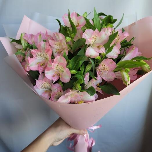 Ramo rosa de 5 alstroemeria