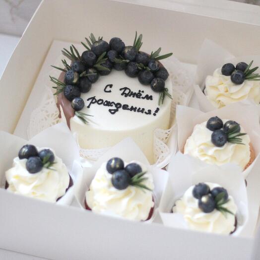 Bento cake + cupcakes