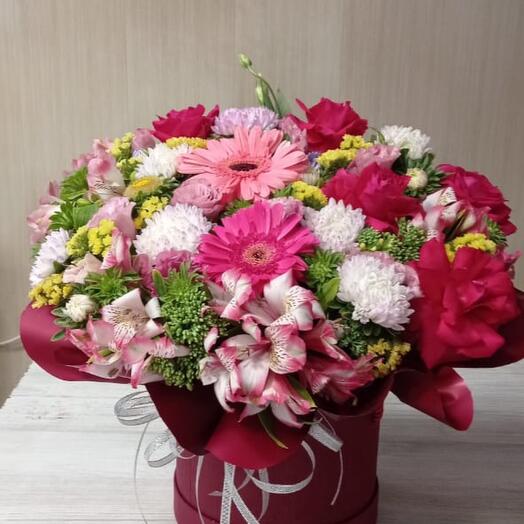 Цветочный микс в коробке