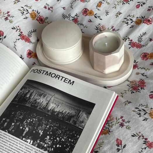 Подарочный набор — свечи на подставке ·C8·