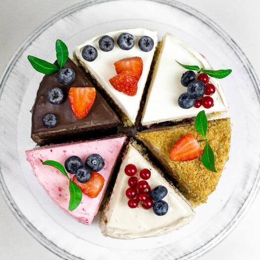 ПП ассорти торт из 4  вкусов Без сахара