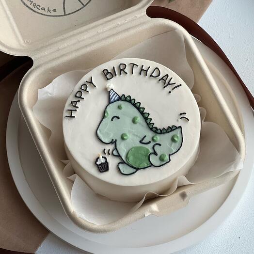 bento with a dinosaur