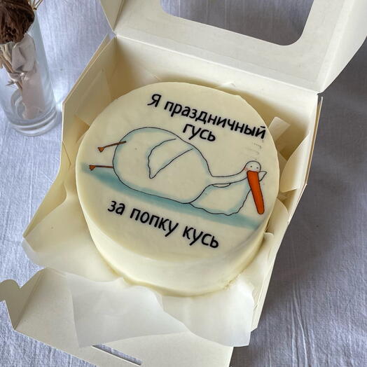 Бенто торт «праздничный гусь»