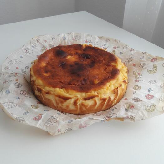 Tarta de queso vasca