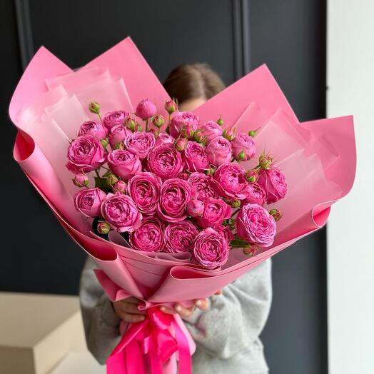 Peony-shaped bush roses
