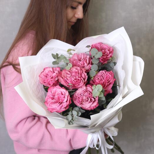 Сиреневая роза пионовидная Кантри Блюз