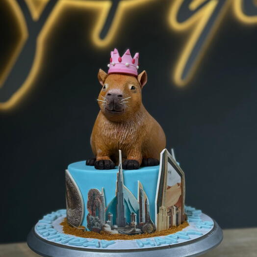 Capybara cake