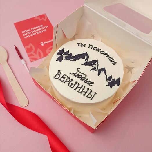 Bento-cake MAXI. "You will conquer any peaks"