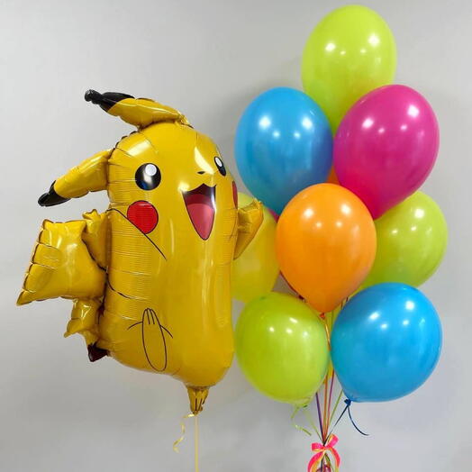 Kit de balões com Pikachu