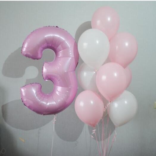 Набор Шаров с цифрой 11шт