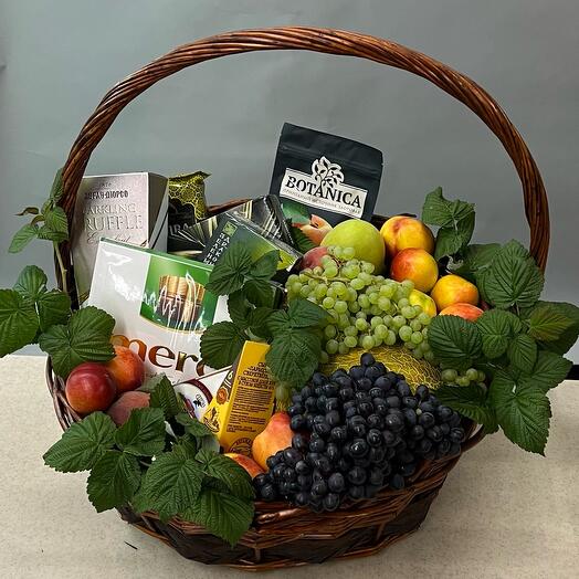 Корзина сезонных фруктов XL «Благодарю»
