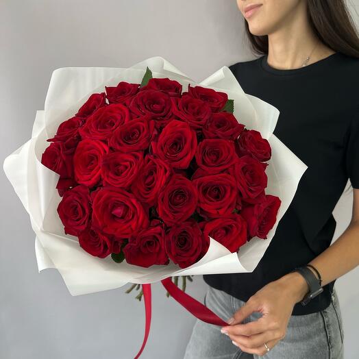 Хит🔥 букет из 25 красных роз